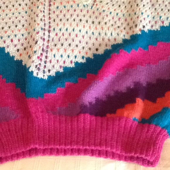 Alpaca turtleneck hand-knitted sweater sz M Peru - Picture 7 of 12